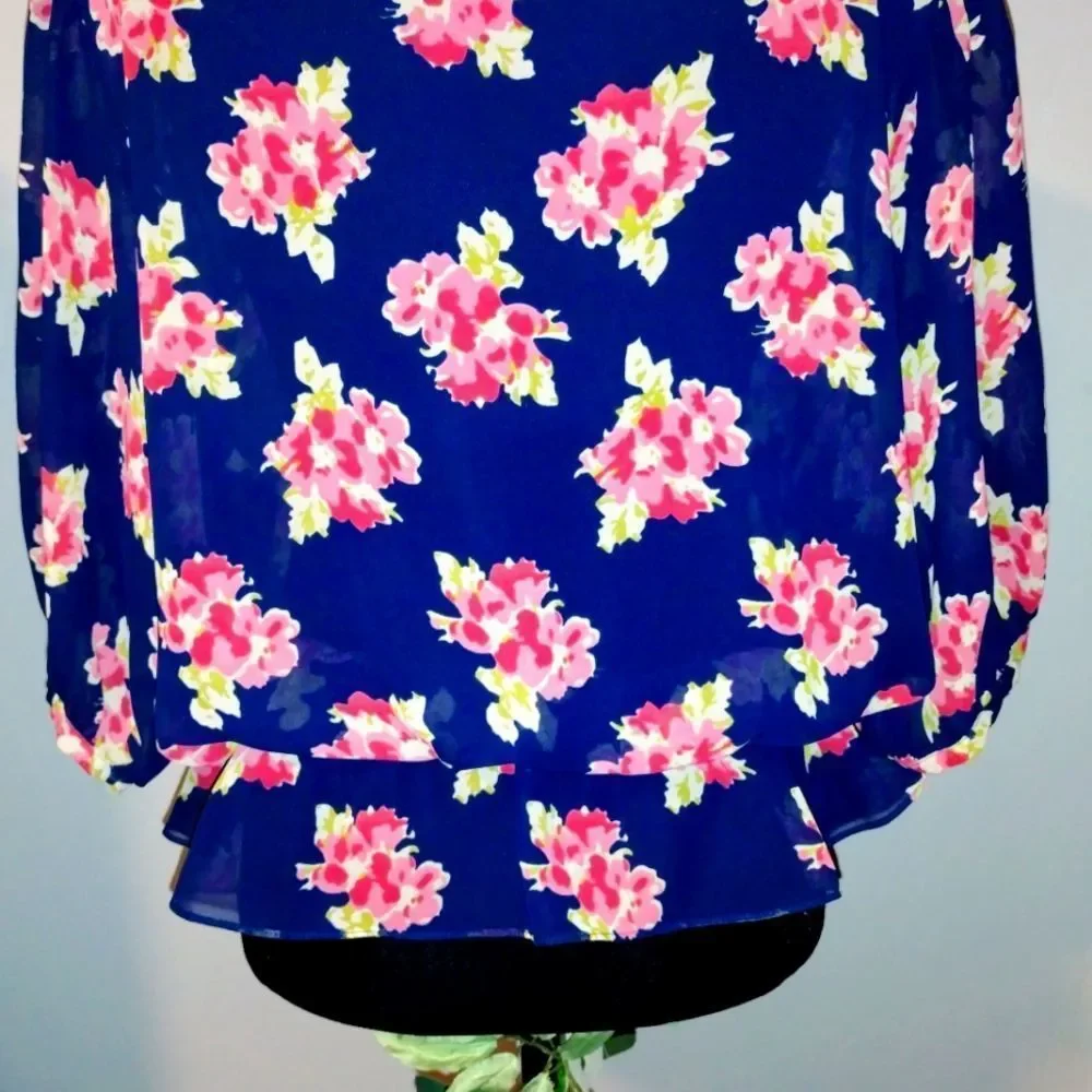 American Living Sheer Blouse - Picture 2 of 5